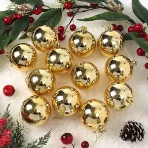 도토로 골드 유광볼 12p세트(6cm) 트리 장식구슬