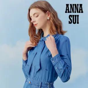 (ANNA SUI) 로맨틱 타이 자수 블라우스