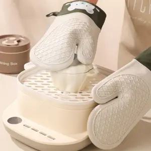 실리콘 주방 오븐장갑 열차단 베이킹 냄비 장갑 1P/냄비손잡이/세트/2P/전자레인지/안전/내열/집게/면장갑