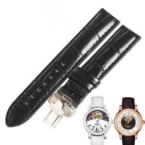 호환 Tissot T050.207 용 웬 툴라 시계 밴드 하트 파워매틱 80 송아지 가죽 밴드 암소 가죽 시계 밴드 16MM