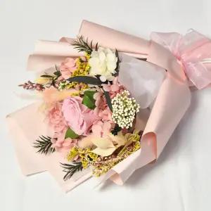 프리저브드 꽃다발 실크 드라이 플라워 졸업 졸업식 어린이집 재롱잔치 학예회 빼빼로데이 화이트데이