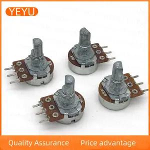 단일 전위차계 B5K B50K B500K 오디오 앰프 볼륨 15MM 반축 16 타입 2 개