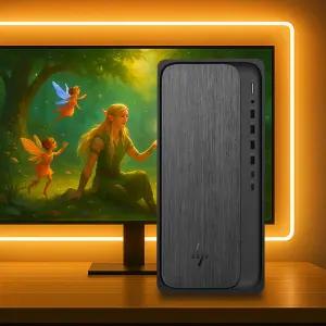 HP 옴니데스크 인텔 U7-265 D5 32GB 1TB FreeDOS 듀얼모니터 미니타워 M03-0028KR-U7 RTX5060 사무 게이밍