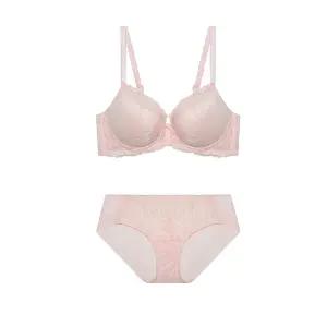 [하프클럽/에블린]에블린 헴팬티세트 로맨티크_투톤 노와이어(엘핑크) LIGHT PINK EBBRFA325H