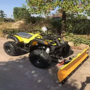 ATV 사륜 제설기 오토바이 제설 장비 도로 눈 제거 작업 제설차