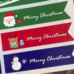 크리스마스 스티커 90개 카드 봉투스티커 만들기 선물 포장 구디백 마무리