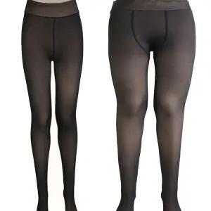 겨울 착시 기모 스타킹 유발 빅사이즈 페이크 방한 팬티스타킹 시스루