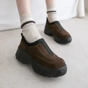 쿵야 밴딩 통굽 털슬립온(6cm)