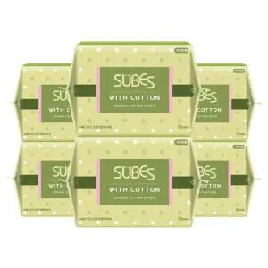 슈베스 위드코튼 유기농 순면커버 생리대 대형 12P x6팩