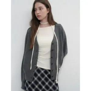 제너럴아이디어 GENERALIDEA 새들 숄더 세미 루즈 가디건 CHARCOAL WBE3L04505 WBE3L04505CH 328351