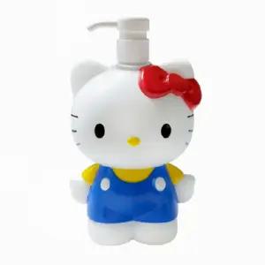 헬로키티 입체 디스펜서 500ml (펌프통 샴푸)손세정제 용기 클렌저 다용도 욕실 로션