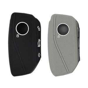 [미국배송] BMW IX X1 X5 50E X6 X드라이브40I X7 2025 2024 2023 7 시리즈 I7 XM 키 커버 케이스 실리콘 홀더 프로텍터(블랙+그레이)와 호환되는 KULCSOK 포브