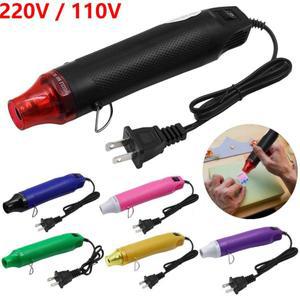 300W 미니 열풍기 휴대용 핫 에어건 220/110V 가열 블로워 DIY 공예 엠보싱 수축 포장 PVC용