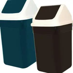 플라스틱 정사각 휴지통 스윙 쓰레기통 업소용 사무실
