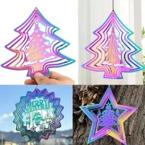 3D 윈드스피너 크리스마스 트리 볼장식 오너먼트 소품