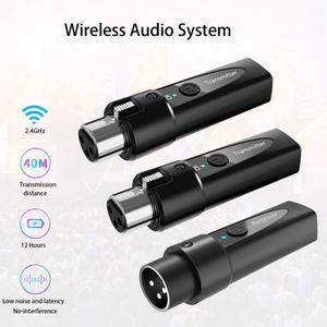 XLR 무선 마이크 송신기 2.4Ghz 시스템 오디오 Mi용 충전식 어댑터