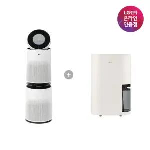 LG 퓨리케어 AI 360 공기청정기 + LG 휘센 오브제컬렉션 제습기 (AS285DWWC + DQ214MEGA)