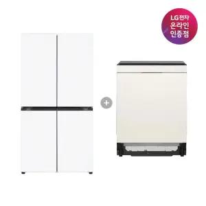LG 디오스 오브제컬렉션 매직스페이스 냉장고 + LG 디오스 식기세척기 (T875MHH111 + DUE6BGL1E)