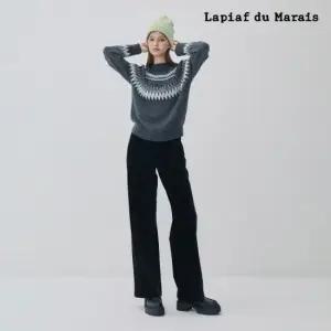 라삐아프 25FW 코듀로이 와이드 팬츠 1종 블랙/카멜