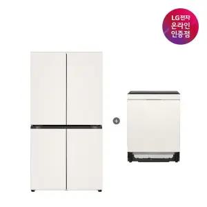 LG 디오스 오브제컬렉션 매직스페이스 냉장고 + LG 디오스 식기세척기 (T875MEE111 + DUE6BGL1E)