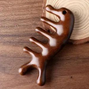 [셀러에이드]두피 브러쉬 빗 얼굴 마사지 우드 두피케어 헤어관리