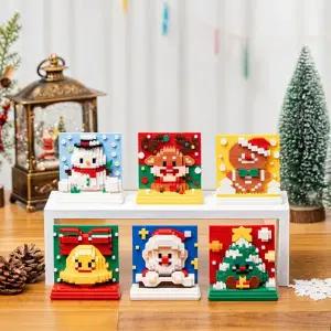 크리스마스 입체 블록 액자만들기 크리스마스만들기키트 돌봄교실 늘봄교실 미니블록