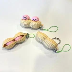 고품질 미니어처 땅콩 키링 열쇠고리 선물 기념품 커플 (WFFW08P)