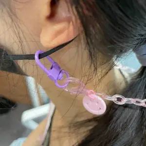 P1 키링 부자재 D형 회전고리 컬러믹스 5P (WC5B142)