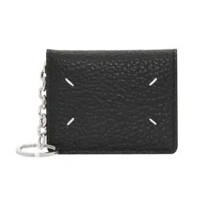 마르지엘라 25SS 스티치 넘버링 그레인레더 키링 공용 카드지갑  S56UI0128 P4455