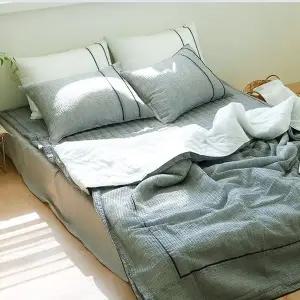 (국산) 대나무섬유 이불패드세트(SS/그레이) (WE8F592)