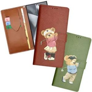 아이폰 15 테디베어 골프지갑 케이스