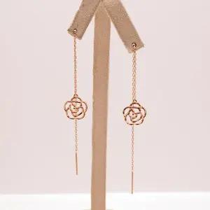 14k 장미 드롭 귀걸이 OPKYE0017