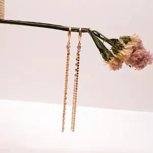 14k 투 드롭 체인 귀걸이 OPNIE1780-1