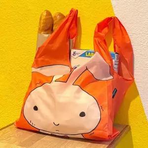 Rly 짱구는못말려 유리 토끼 마켓백 장바구니 가방