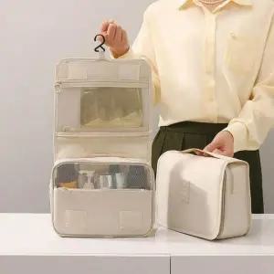 [콩심팥심]여행용 손잡이 세면도구 파우치 6색 다용도 정리백