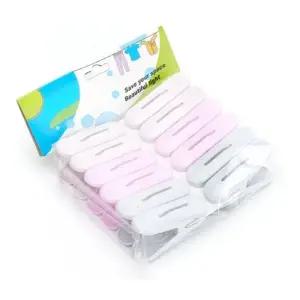 가정용 파스텔 컬러 플라스틱 빨래집게 12개입 (WFG36EZ)