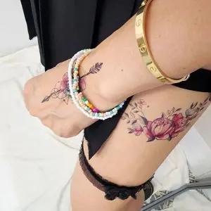 [하프클럽/셀러허브_여성트랜드패션]컬러 스티커타투 패션 헤나 타투스티