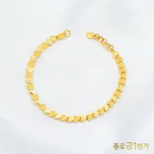 [종로금1번가] 여자 순금 팔찌 콤비 하트 11.25g