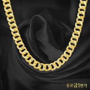 순금 목걸이 팔각 콤비 체인 75g
