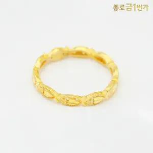 여자 순금 반지 컷팅 물고기 1.875g