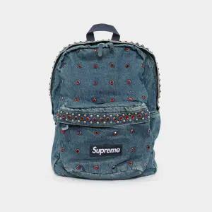 슈프림 패치로고 B.B 사이먼 데님 남성 백팩 SS25B37 WASHDINDG
