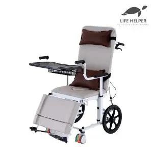 라이프헬퍼 수동식 환자 리프트 휠체어 ML2 (침대형 리클라이닝) 간이변기
