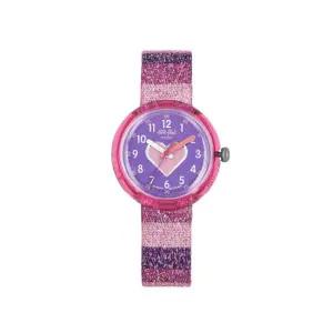 플릭플락 FPNP127 COLOR MY LIFE STRIPY GLITTER 아동 나토시계
