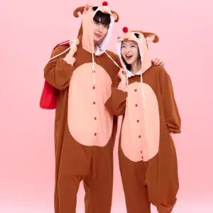 루돌프 올인원 코스튬 잠옷 산타 사슴 파티복 연말 홈파티·행사복 이벤트복