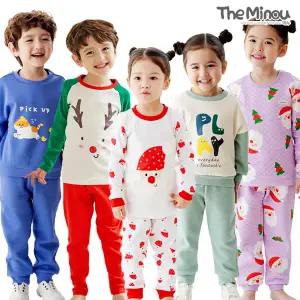 [더미누][겨울세일][누빔&보온파격가]왕기모/잠옷/파자마/발열/누빔/유아/아동/주니어/내의/실내복/수면