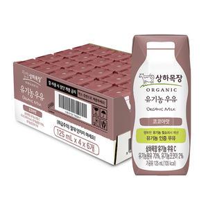 상하목장 유기농 코코아우유, 125ml, 24개