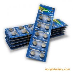 슈퍼셀/버튼셀/LR44 (100알) AG13/1.5V/알카/수은건전지