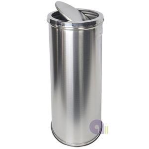 뱅뱅이스텐휴지통/40L/스윙형휴지통/스텐쓰레기통/뱅뱅이휴지통/스윙형스텐휴지통/원형스텐휴지통/국내생산