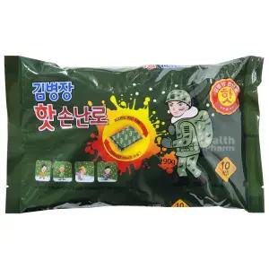 마이핫 김병장 핫 손난로 90g 1매 x 10개입/핫팩/온팩/손난로