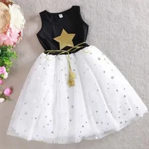 스타민소매ops 할로윈 파티 발표복 연주복 행사 생일옷 여름외출복 공주의상 민소매 반팔티 긴팔 원피스